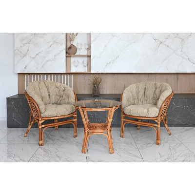 Багама Дуэт с круглым столом (подушки полные светлые)