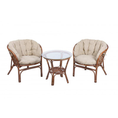 Багама Дуэт с круглым столом (подушки полные светлые)