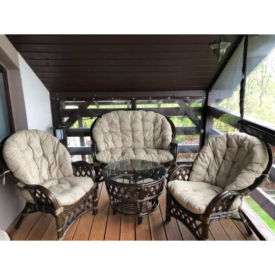 Диван 2-местный Черчилль, подушка светлая