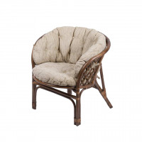 Подушка на кресло Багама, полная бежевая, ткань: шенилл