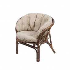 Подушка на кресло Багама, полная бежевая, ткань: шенилл