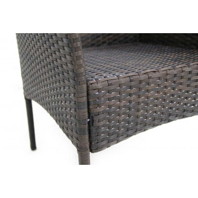 Набор плетеной мебели Доминика (темно-коричневый)