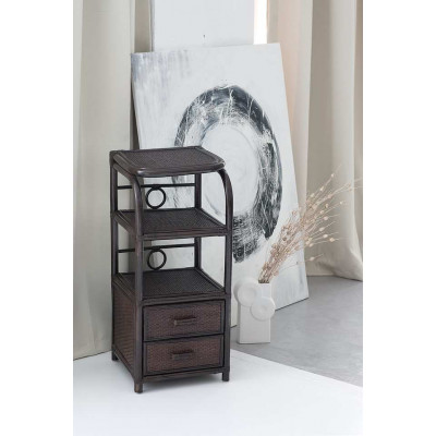 Комод из ротанга с двумя ящиками