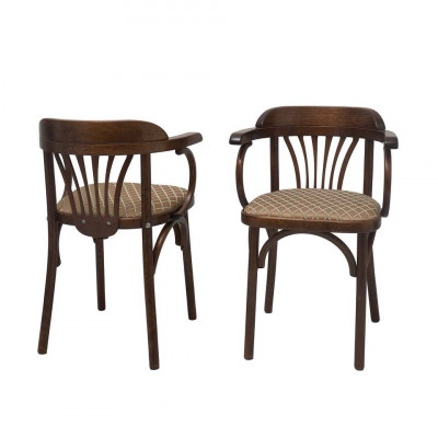 Кресло Венское мягкое с рогожкой, светло-коричневый