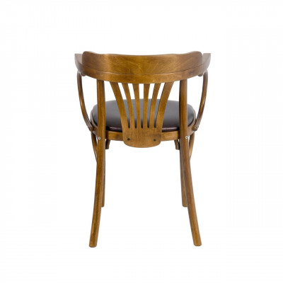 Венское кресло мягкое (светло-коричневый, экокожа)