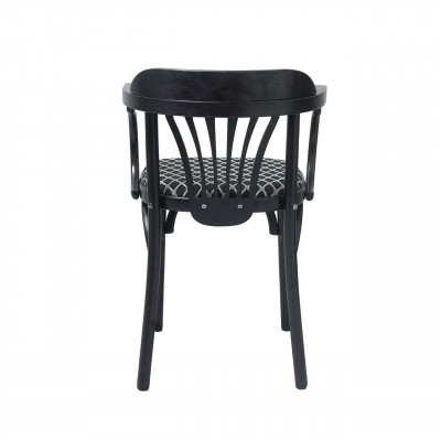 Кресло Венское мягкое с рогожкой, венге (черный)