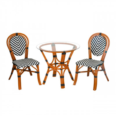 Стул плетеный из комбинированного ротанга Париж