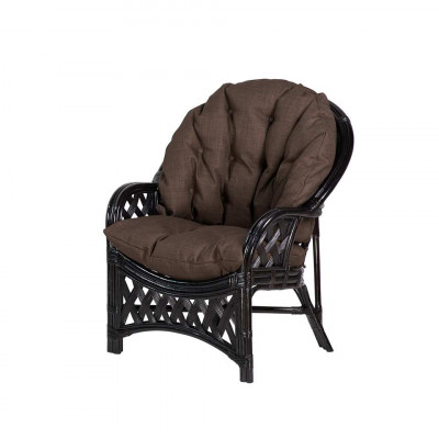 Кресло Черчилль (Рузвельт), подушка коричневая