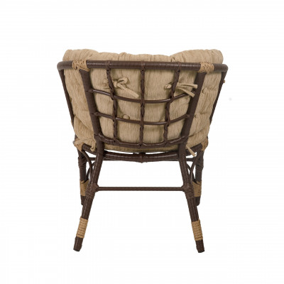 Багама Дуэт с бежевыми подушками (искусственный ротанг)