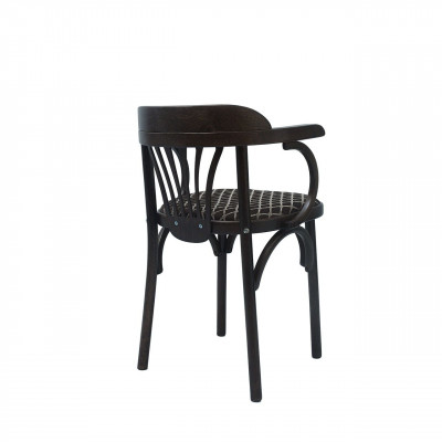 Кресло Венское мягкое с рогожкой, темно-коричневый