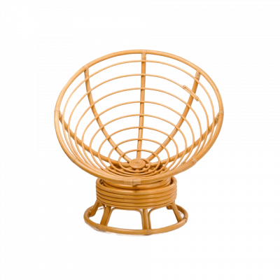 Вращающееся кресло Папасан в цвете мёд