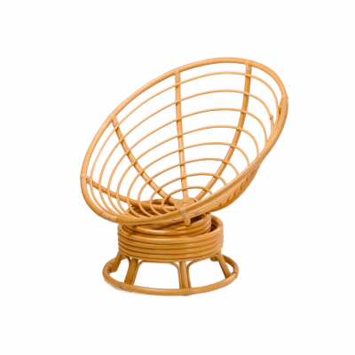 Вращающееся кресло Папасан в цвете мёд