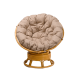 Вращающееся кресло Папасан в цвете мёд