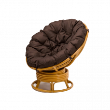 Вращающееся кресло Папасан в цвете мёд