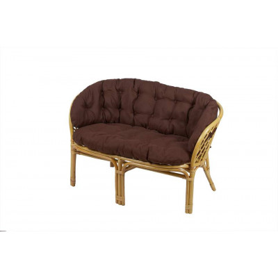 Подушка на диван Багама, полная коричневая, ткань: твил