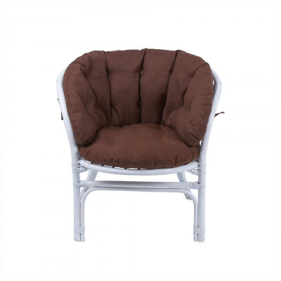 Кресло из ротанга Багама, подушка полная коричневая