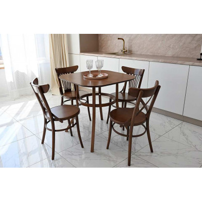 Стол венский Сатурн, квадратный, светлый орех