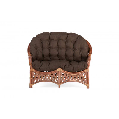 Диван 2-местный Черчилль, подушка коричневая