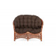 Диван 2-местный Черчилль, подушка коричневая