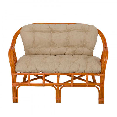 Диван 2-местный из натурального ротанга Маркос
