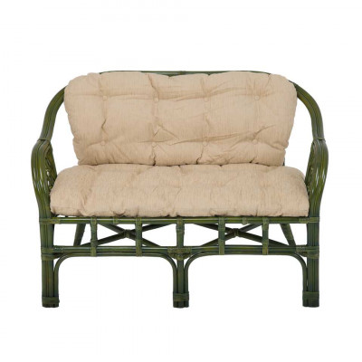 Диван 2-местный из натурального ротанга Маркос