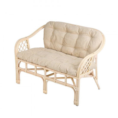 Диван 2-местный из натурального ротанга Маркос