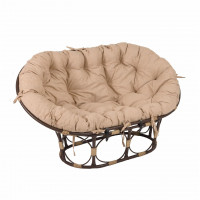 Диван для сада Мамасан с бежевой подушкой