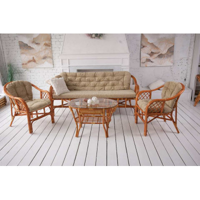 Диван из ротанга Маркос 3-местный