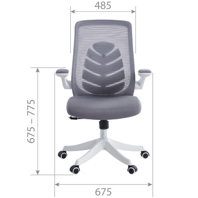 CHAIRMAN CH565 Сетчатый акрил серый / Полиэстер серый, купить в Екатеринбурге