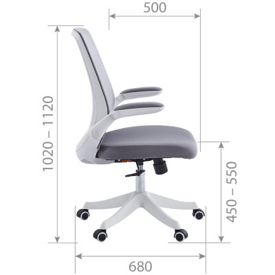 CHAIRMAN CH565 Сетчатый акрил серый / Полиэстер серый, купить в Екатеринбурге