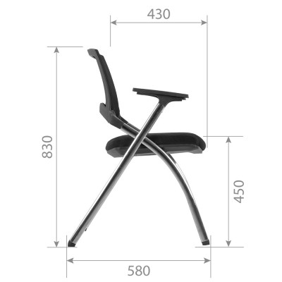 CHAIRMAN CH890 Сетчатый акрил черный / Полиэстер черный купить в Екатеринбурге