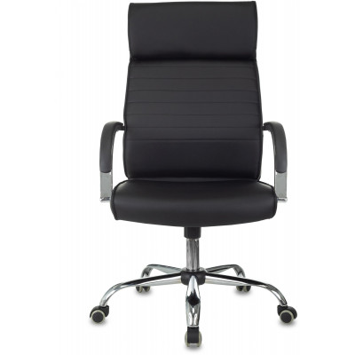 Кресло руководителя Бюрократ T-8010SL черный эко.кожа