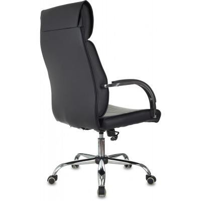 Кресло руководителя Бюрократ T-8010SL черный эко.кожа