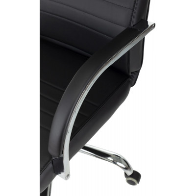 Кресло руководителя Бюрократ T-8010SL черный эко.кожа
