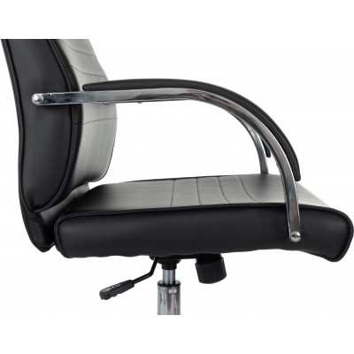 Кресло руководителя Бюрократ T-8010SL черный эко.кожа