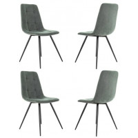 Стул для кухни Бюрократ KF-9_4 комплект 4шт серый Alfa 44