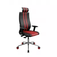 Кресло SynchroSit 10 B2-187D - Extra /Kb40/Wh40/D03P/H13mL-G-2D(M24.B23.G18.W32) (Черный-Красный)