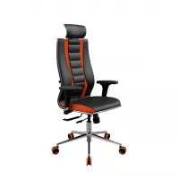 Кресло SynchroSit 10 B2-160D - X2+Extra /Km39/Wm12/D02P/H13mL-1DF(M18.B23.G18.W37) (Черный-Оранжевый)