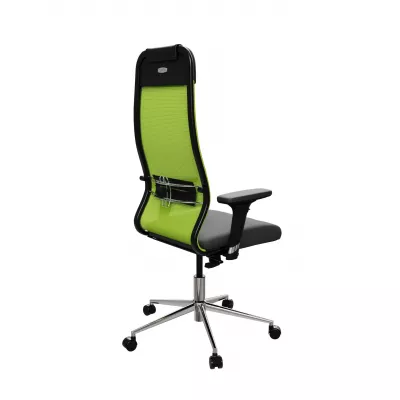 Кресло Sit 10 B1-111D - X2+UMF(X1) /Ub00/Wh00/D02P(M09.B23.G18.W01) (Зеленый-Черный)