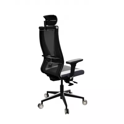 Кресло SynchroSit 10 B2-170D - T+UMF(SY271)+Extra /Kb38/Wh09/D02P/H13mL-Pf-1DF(M18.B11.G19.W31) (Черн-Белый)