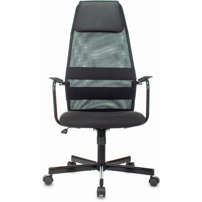 Кресло Бюрократ KB-5M черный TW-01 3C11 сетка/ткань с подголовником крестовина металл черный