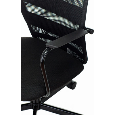 Кресло Бюрократ KB-5M черный TW-01 3C11 сетка/ткань с подголовником крестовина металл черный