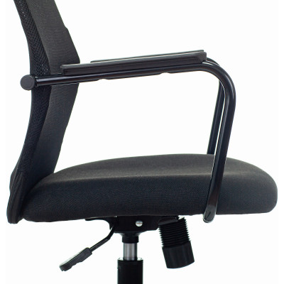 Кресло Бюрократ KB-5M черный TW-01 3C11 сетка/ткань с подголовником крестовина металл черный