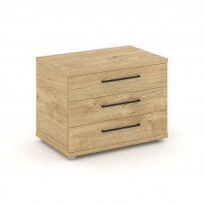 Rift Тумба опорная/приставная RF.TOP-021 Тиквуд Светлый/Черный Ручки 600*450*523