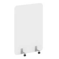 R-line Перегородка на металлических опорах, на роликах DP.R-100-150 Белый Бриллиант/Металл Серый 100