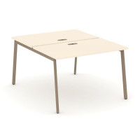 Estetica Рабочая станция 2 места ES.D.RS-2.2-LP Сатин/Металл Латте 1180*1500*750