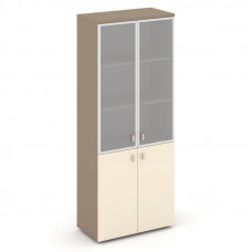 Estetica Шкаф высокий широкий ES.ST-1.2R Латте/Сатин/Сатин матовый 800*420*1977