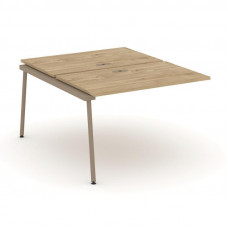 Estetica Двойной наборный элемент рабочей станциии ES.2.NRS-2-LK Тиквуд Светлый/Металл Латте 1180*15