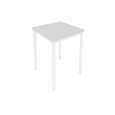 Slim Стол письменный на металлокаркасе С.СП-1.1 Серый/Металл Белый 600*600*750