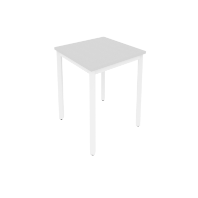 Slim Стол письменный на металлокаркасе С.СП-1.1 Серый/Металл Белый 600*600*750